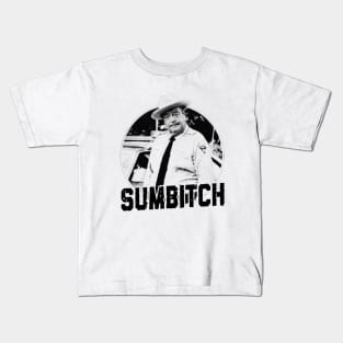 Black White Sumbitch Kids T-Shirt